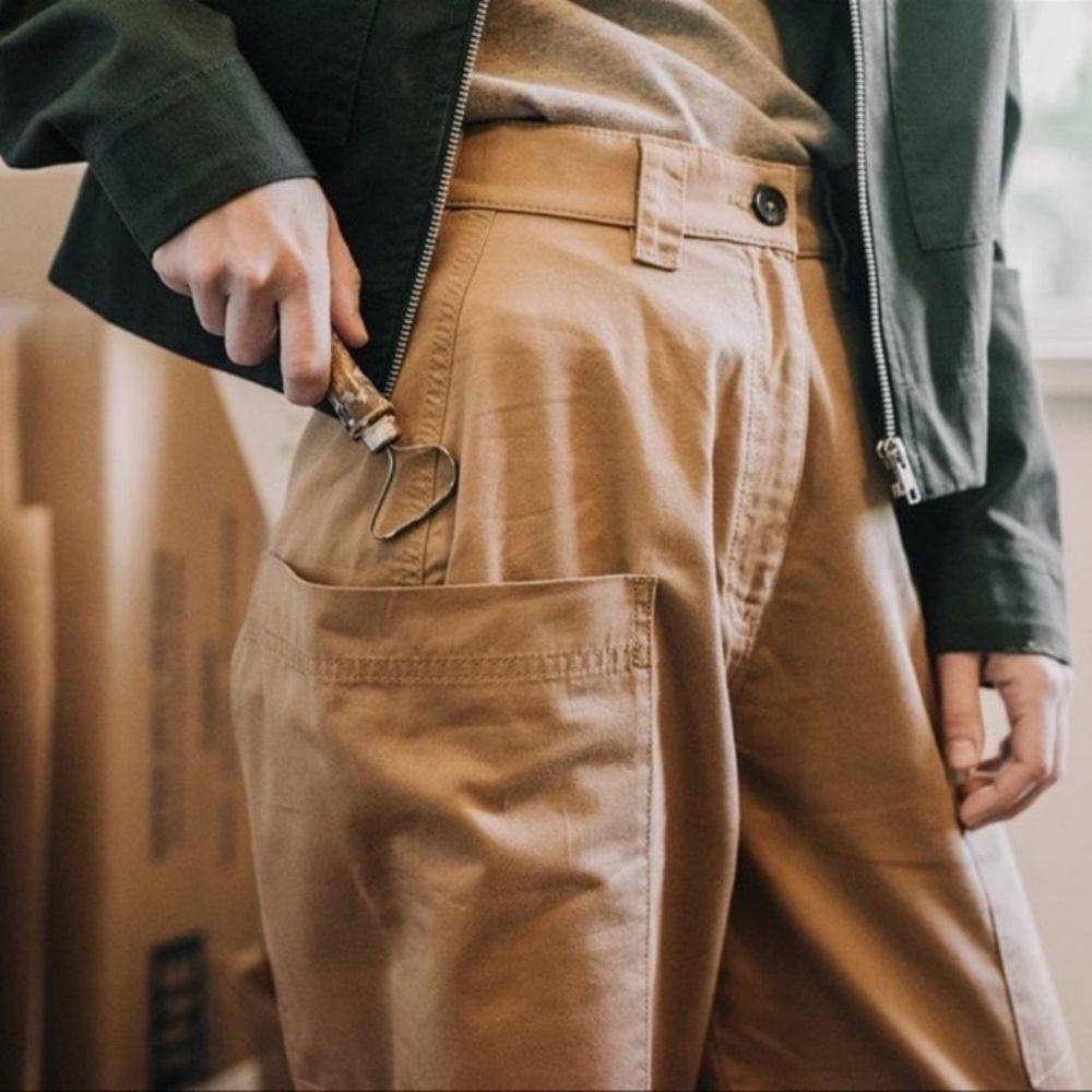 KOTN Women Utility Cargo pants in Camel Size 4 - Picture 2 of 8